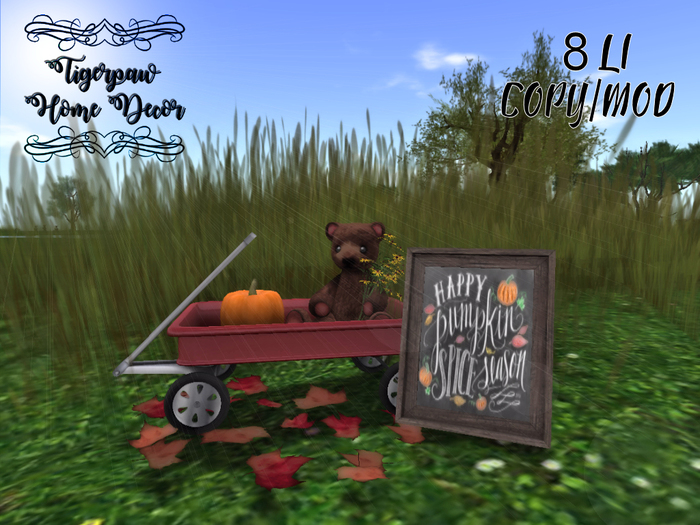 THD~ Autumn teddy wagon