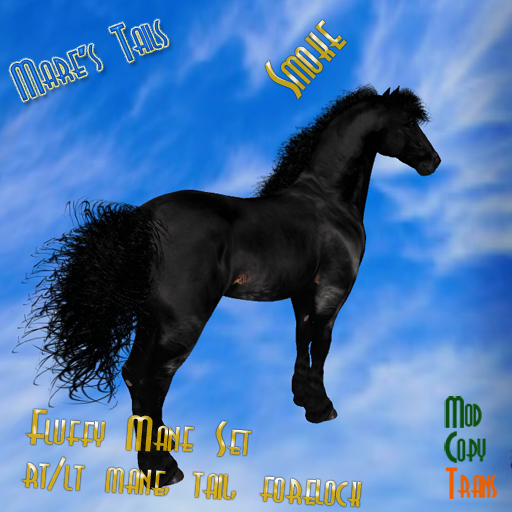 MT - RealHorse Friesian Fluffy Hair Set (Boxed) Smoke