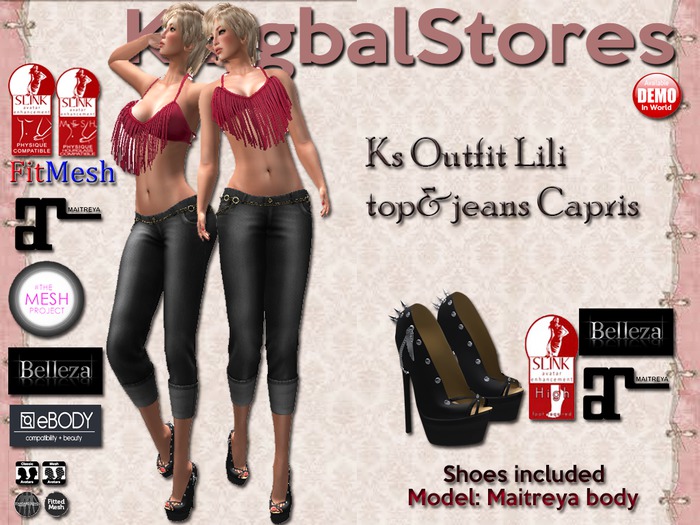 150 KS OUTFIT LILI TOP&JEANS CAPRIS