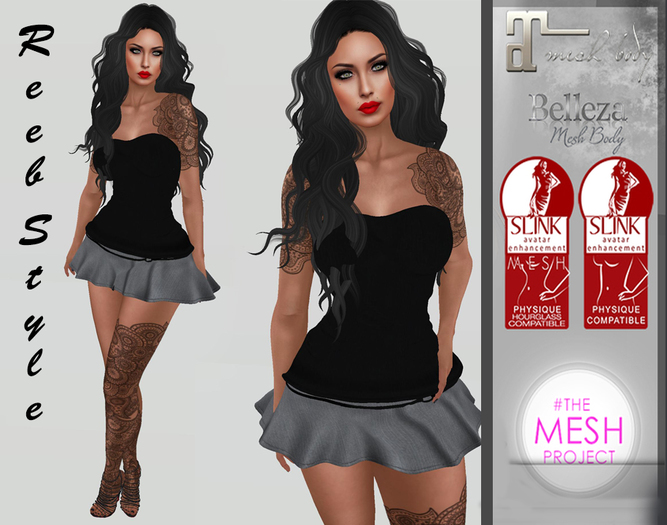 509-Reeb sTyle Nilu Black Dress