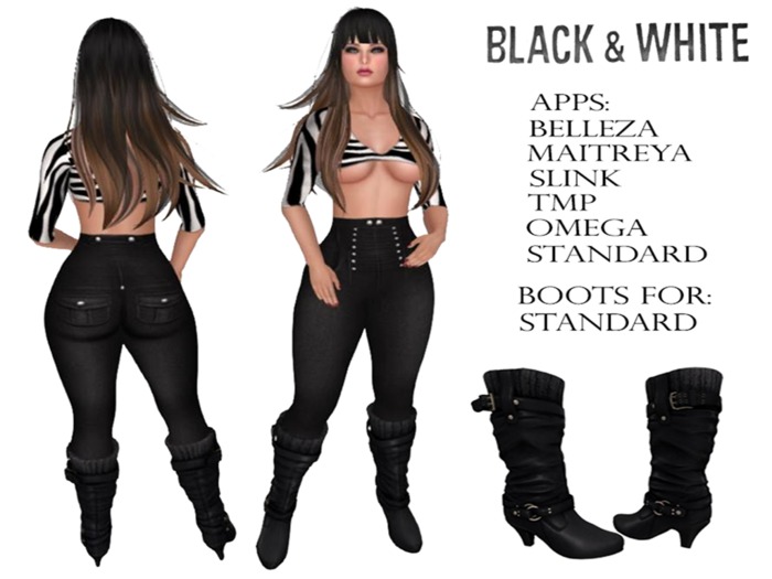 BW - pants and Top Zebra Kit 06