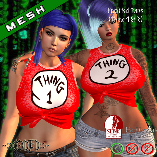 ..:: CODED ::.. Knotted Tank (Thing 1 & 2)