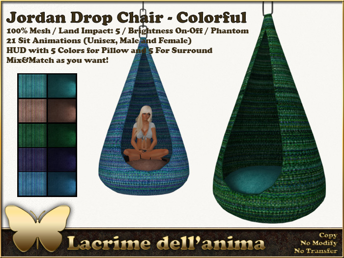 Jordan Drop Chair - Colorful