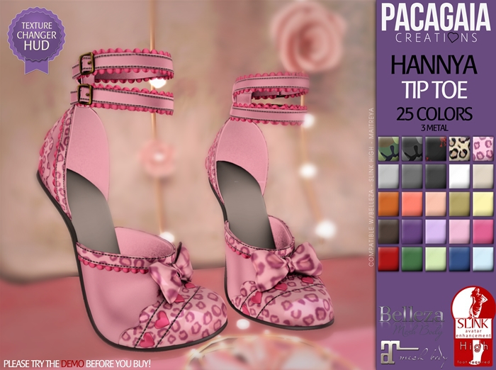 :PC: Hannya Tip Toe (3 VERSION INCLUDED, SLINK HIGH, MAITREYA AND BELLEZA)