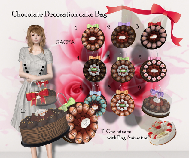 11 Chocolate Decoration Cake Bag // Dress  Box