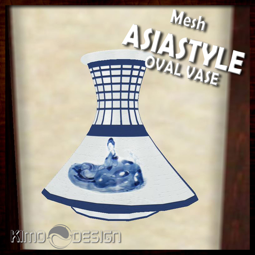 Asia Style oval Vase