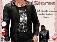 KS ARNOLD CANYON LEATHER JACKET BLACK AMERICAN