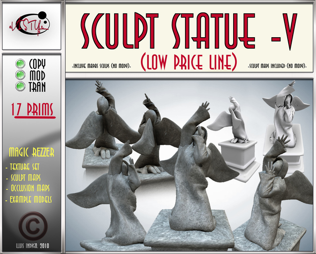 Angel Sculpt Statue 5(box) by **aVISTYLe** (Low Price Line) - for FULL PERM !! + TEXTURES
