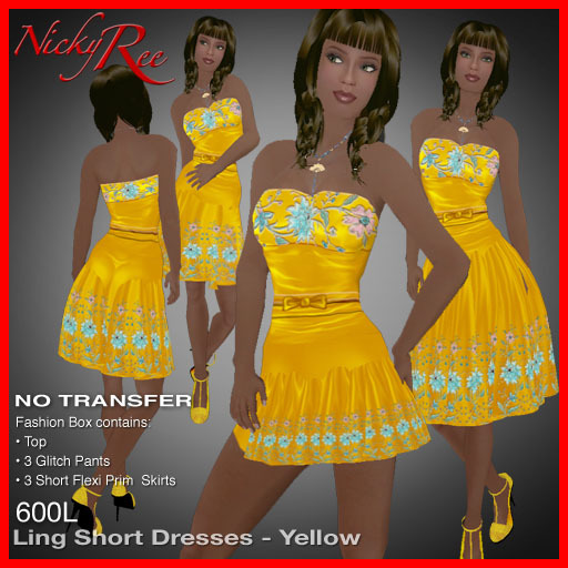 Nicky Ree Dresses - Ling Short Dresses - Yellow
