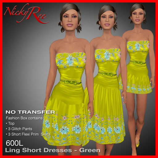 Nicky Ree Dresses - Ling Short Dresses - Green