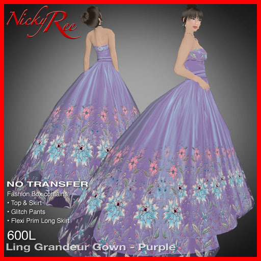 Nicky Ree Gowns - Ling Grandeur - Purple