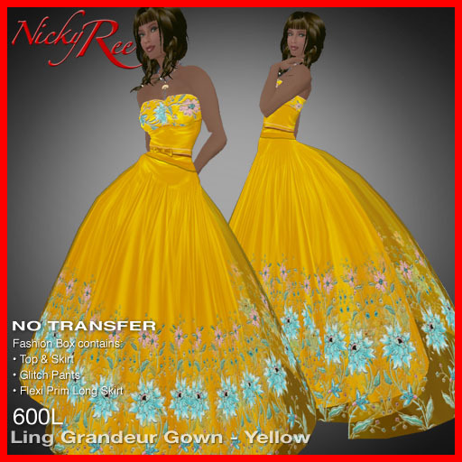 Nicky Ree Gowns - Ling Grandeur - Yellow