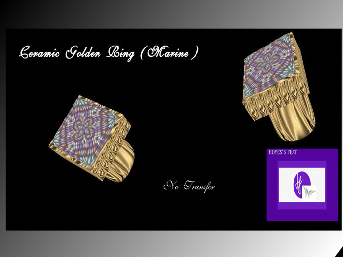 CERAMIC GOLDEN RING MARINE # 1.6 No transfer Vendor MP