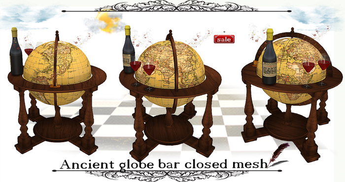 Ancient globe bar closed mesh