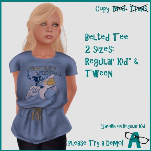 {-A-} Belted Tee - Fantasy Football