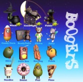 Boogers "Halloween Bears" COMMON Set - 9.15 Arcade