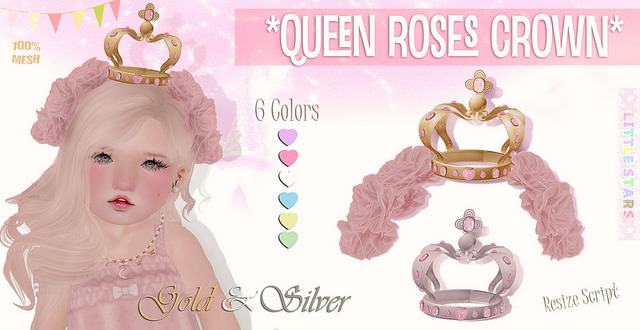 * {.:Little Stars.:} * Queen Roses Crown - Fatpack!!