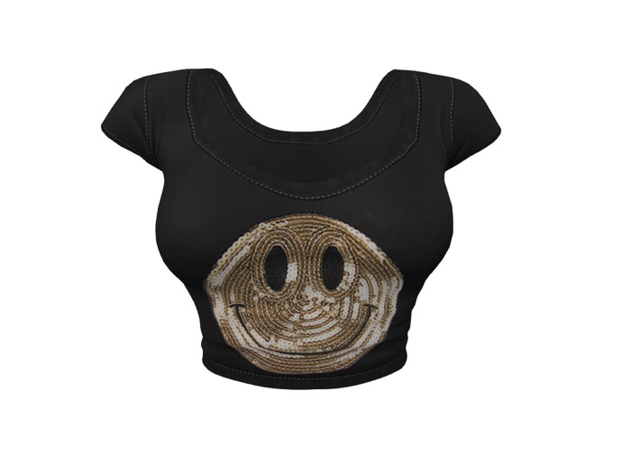 REVOLUTION - Crop Top  - Happy Face