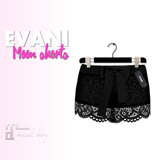 #EVANI-Moon shorts BLACK