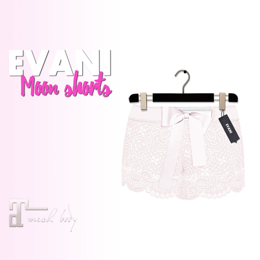 #EVANI-Moon shorts ROSE