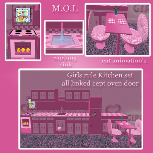 Girls Rule kitchen set ic