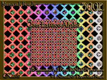 Gem Lattice ALPHA Fabric Seamless Textures 