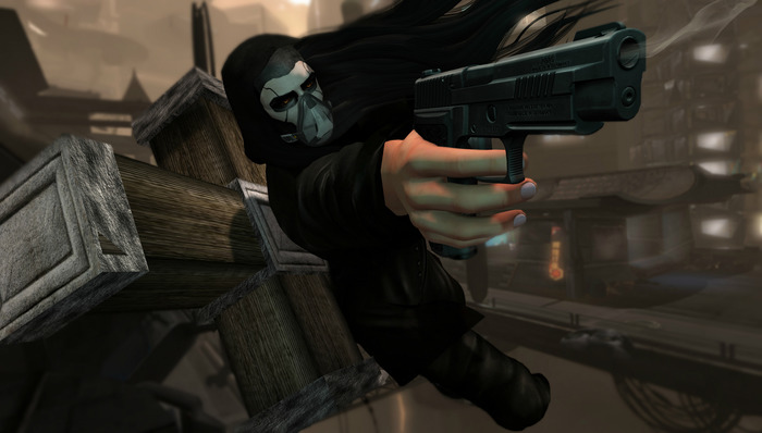 Male Twin Pistol Pose #1