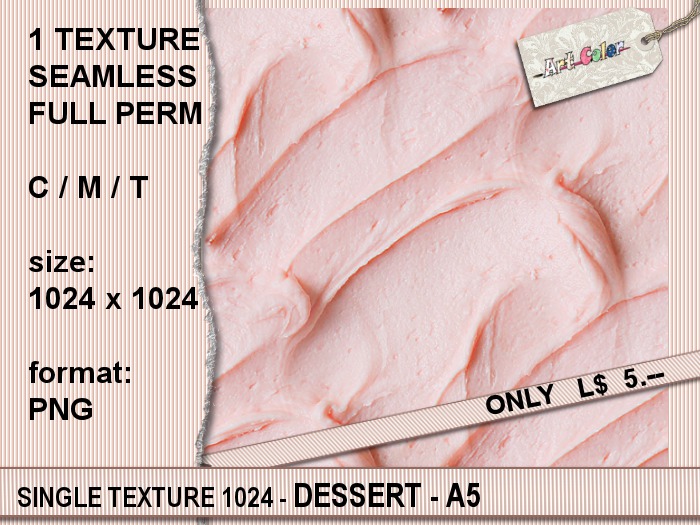 SINGLE TEXTURE 1024 - DESSERT - A5