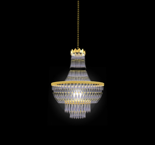 TMS Lead Crystal Chandelier