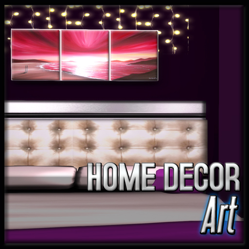 Pink Sunset Art (Penthouse Arelia Decor)
