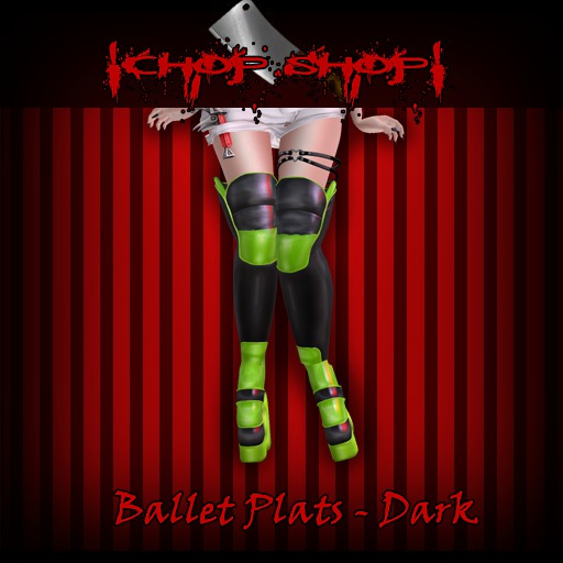 !CS! Ballet Plats - Green Black