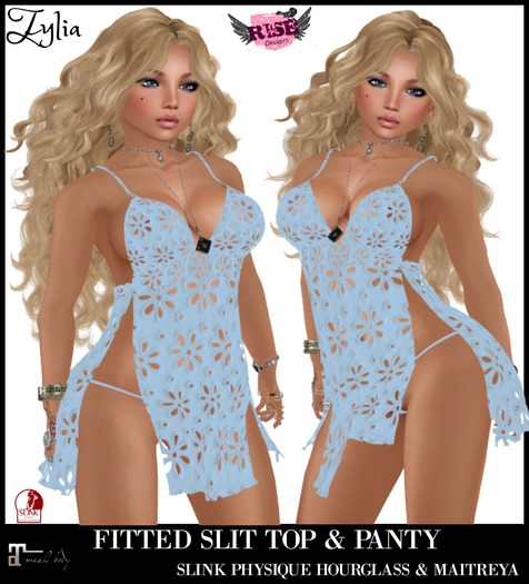 NO.3 TYLIA SLIT TOP & PANTY OUTFIT BAGGED