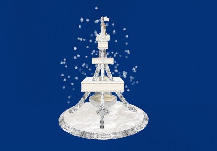 Divivity Winter in Paris Wedding Cake