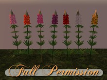 ~AB~ Single Lupine ~ Full Perm Mesh ~ 0.5 LI