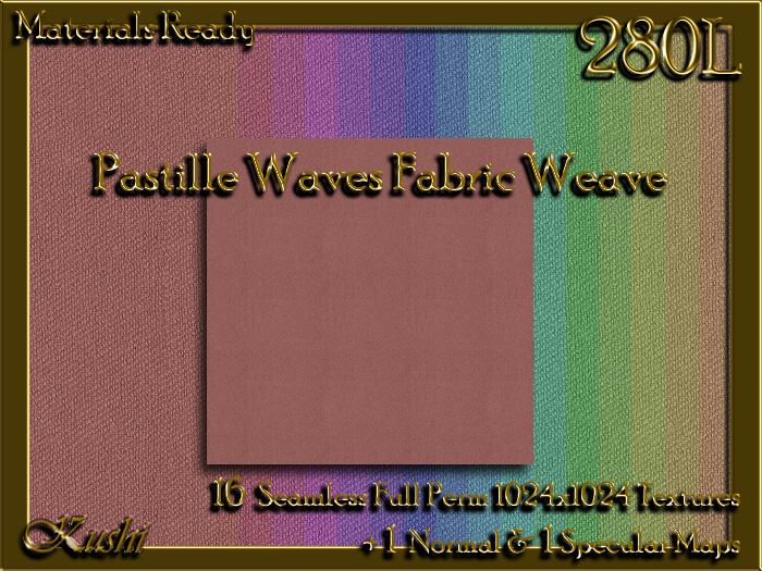 !Kushi! PastilleWavesWEAVE Textures -WEAR TO UNPACK