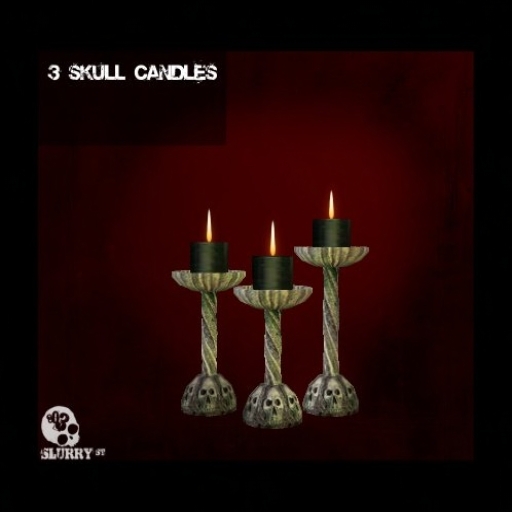 803 ~ Skull Candles 3 Sizes