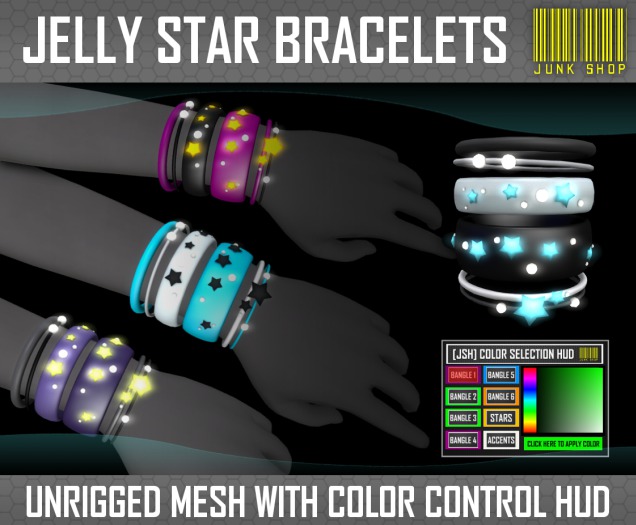 [JSH]  Jelly Star Bangles