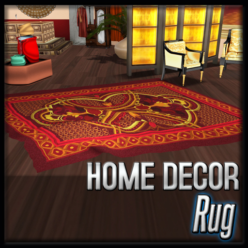 Second Life Marketplace Wrinkled Rug Mumbai (Sunset Mumbai Decor)