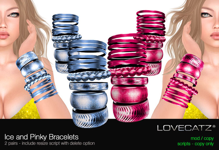 .: LoveCatz :.  Bracelets Collection 4 - Ice / Pinky