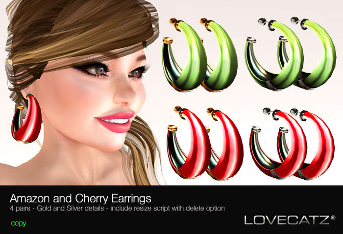 .: LoveCatz :.  Glamour Earring Collection 1