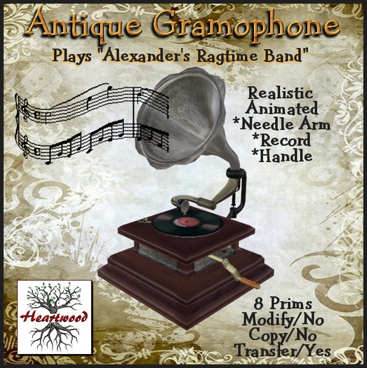 Antique Victorian Gramophone