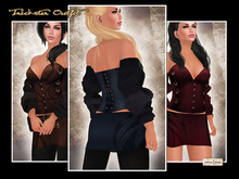[V/W] Trickster Blue Ocean - Medieval Fantasy Corset Outfit for Classic & Mesh Avatars
