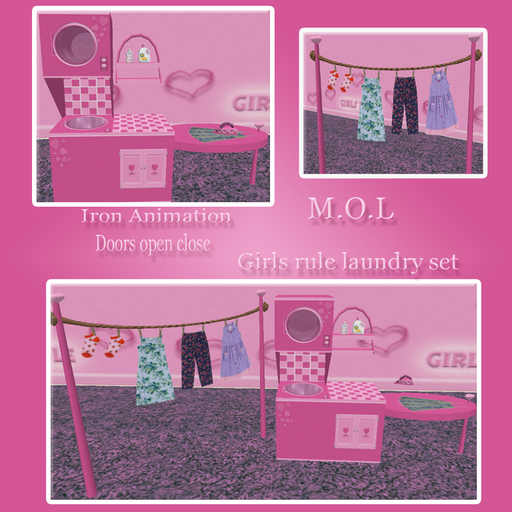 Girls Rule laundry set ic