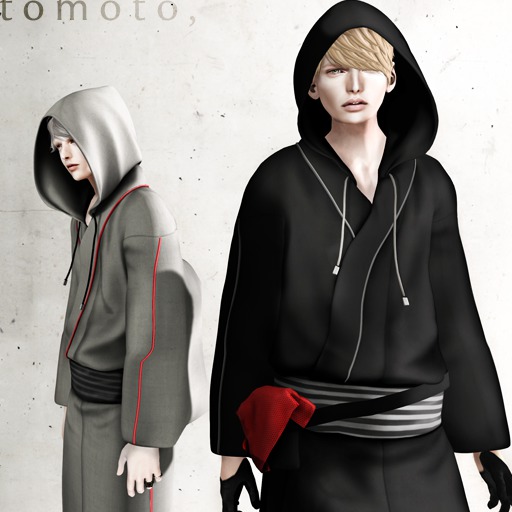 tomoto, hoodie kimono DEMO