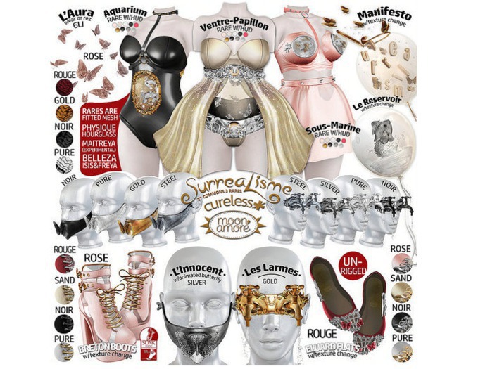 :moonamore+cureless: Boots SLINK med/ Rouge