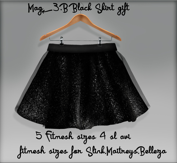Mag<3.B gift Black skirt
