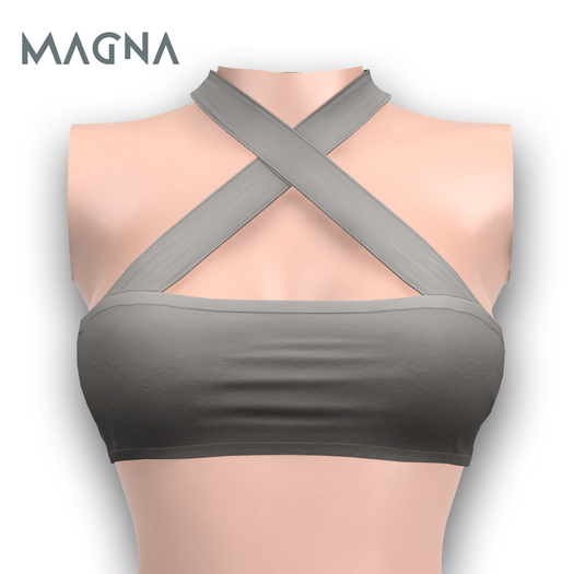 MAGNA - Crop Top (Ash)