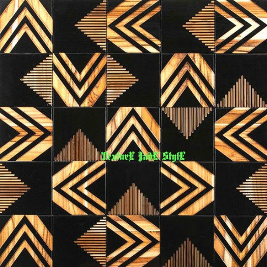 Texture Wall and Floor Tribal Gold/black wood
