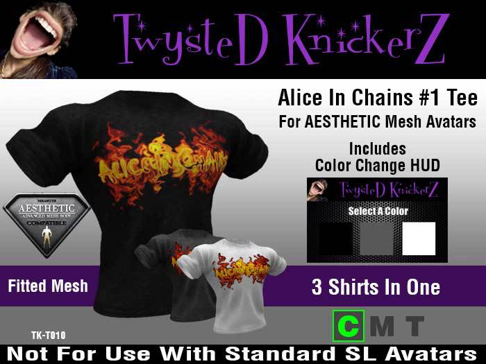 ::TwysteD KnickerZ:: Alice in Chains #1 Tee - AESTHETIC