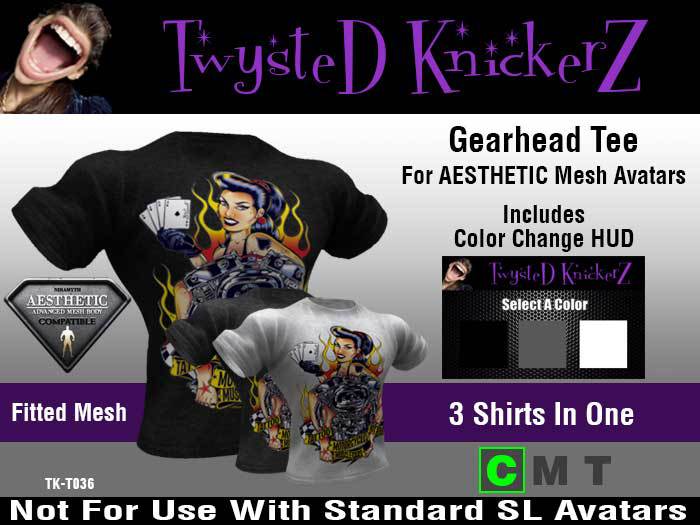 ::TwysteD KnickerZ:: Gearhead Tee - [B] - AESTHETIC